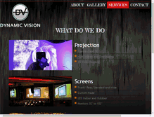 Tablet Screenshot of dynamicvisionav.com